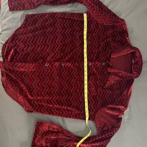 Vintage Velour button down shirt